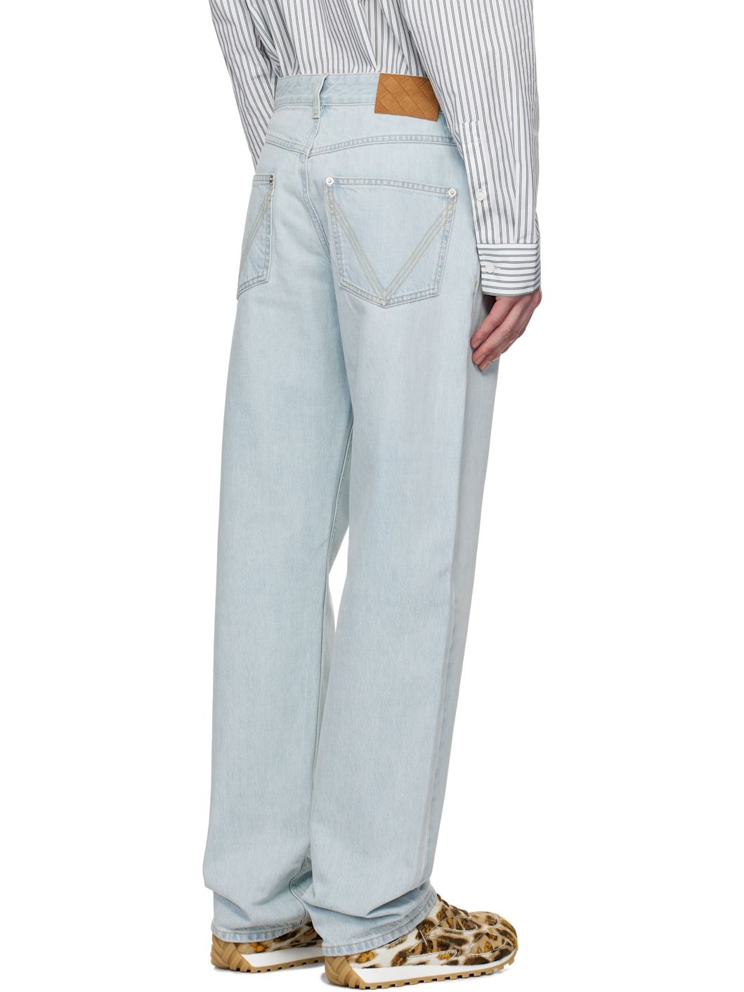 Blue Extra Bleached Straight Jeans - 3