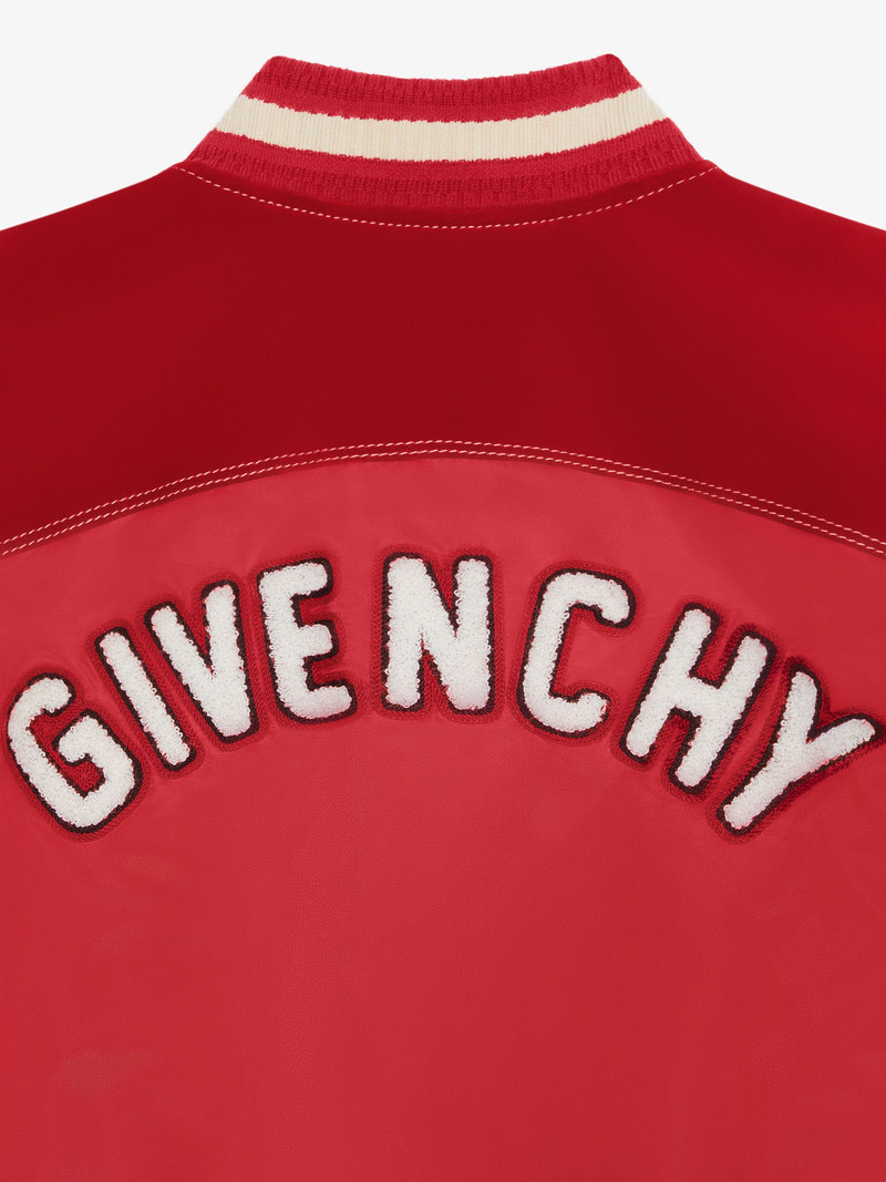 GIVENCHY COLLEGE BI-MATERIAL VARSITY JACKET 6