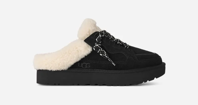 ® Women's Lowmel Mule Sheepskin in Black - 1