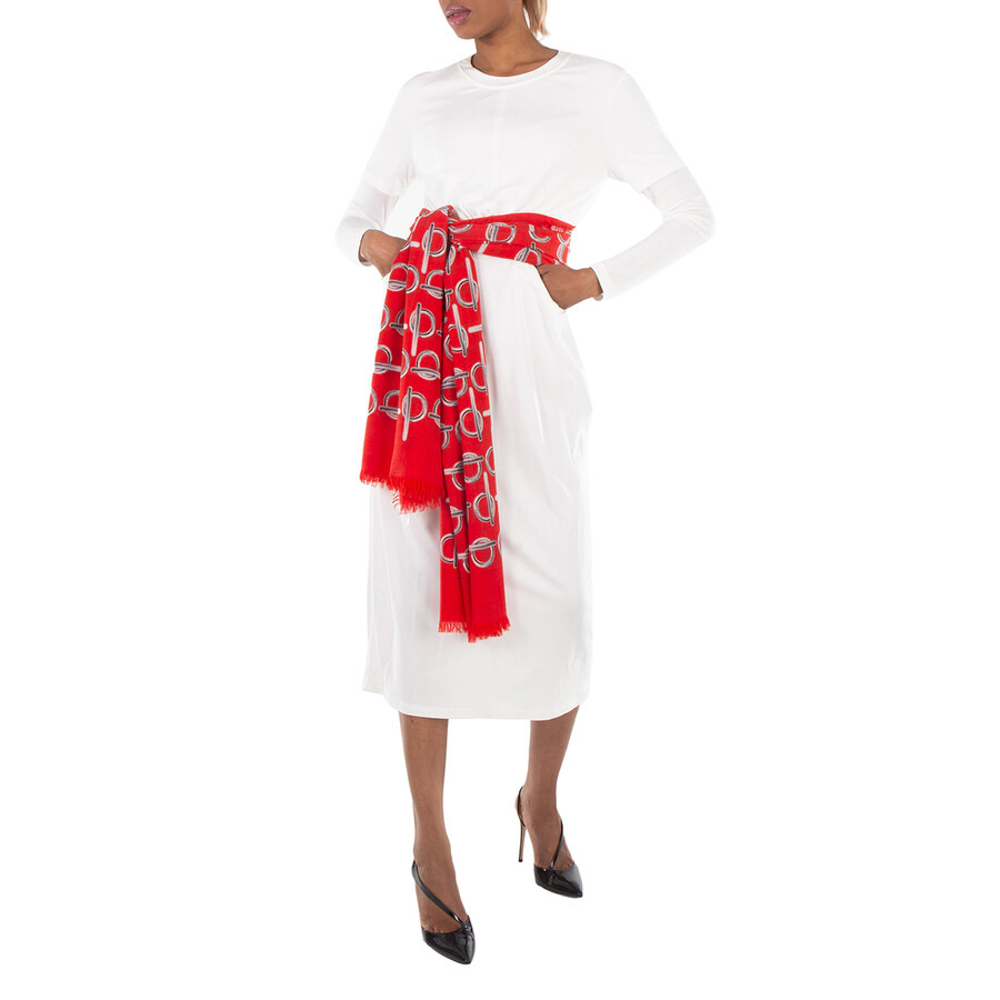 Burberry B-Print Wool Scarf - 3