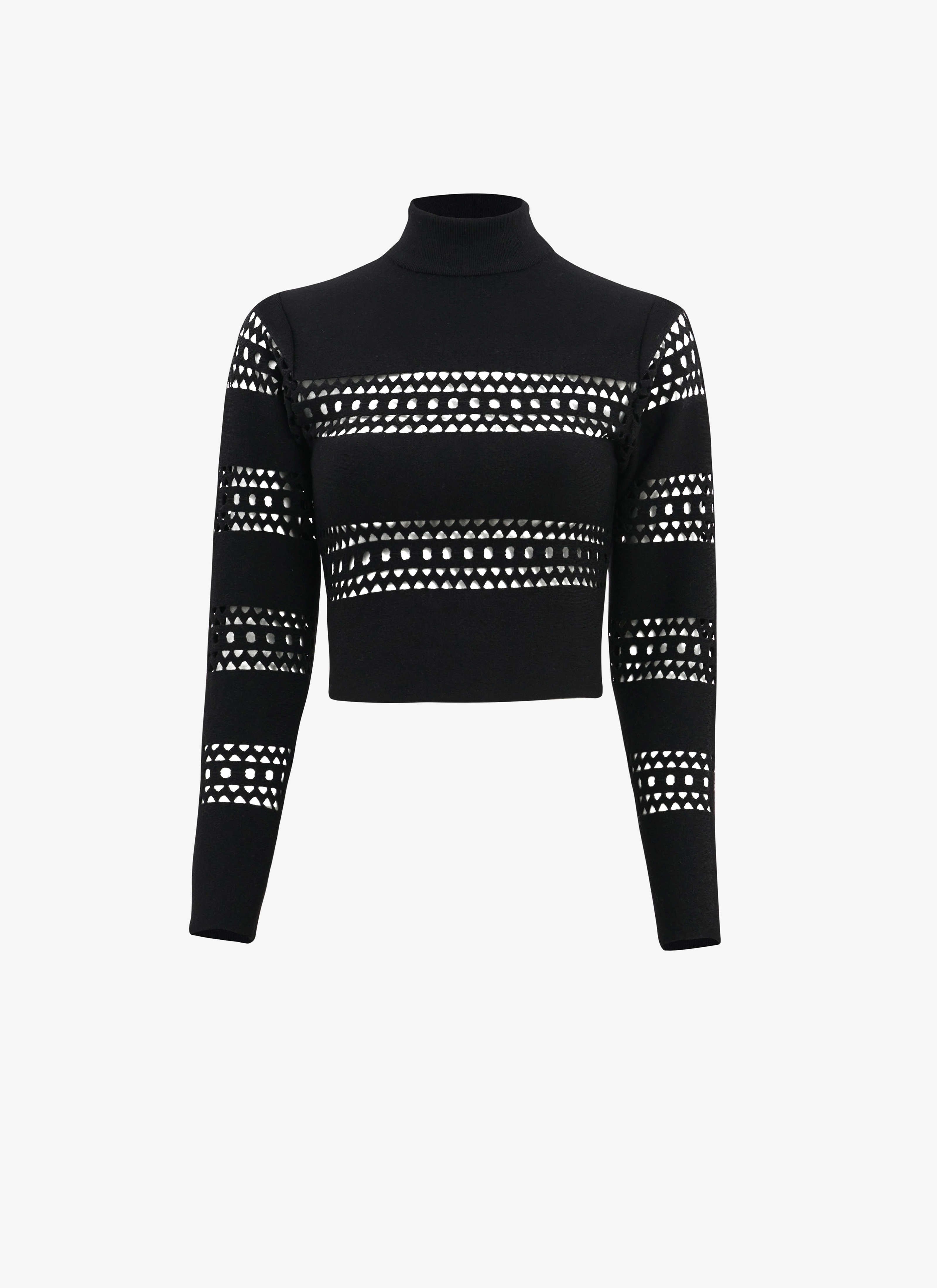 PERFORATED VIENNE SWEATER - 1