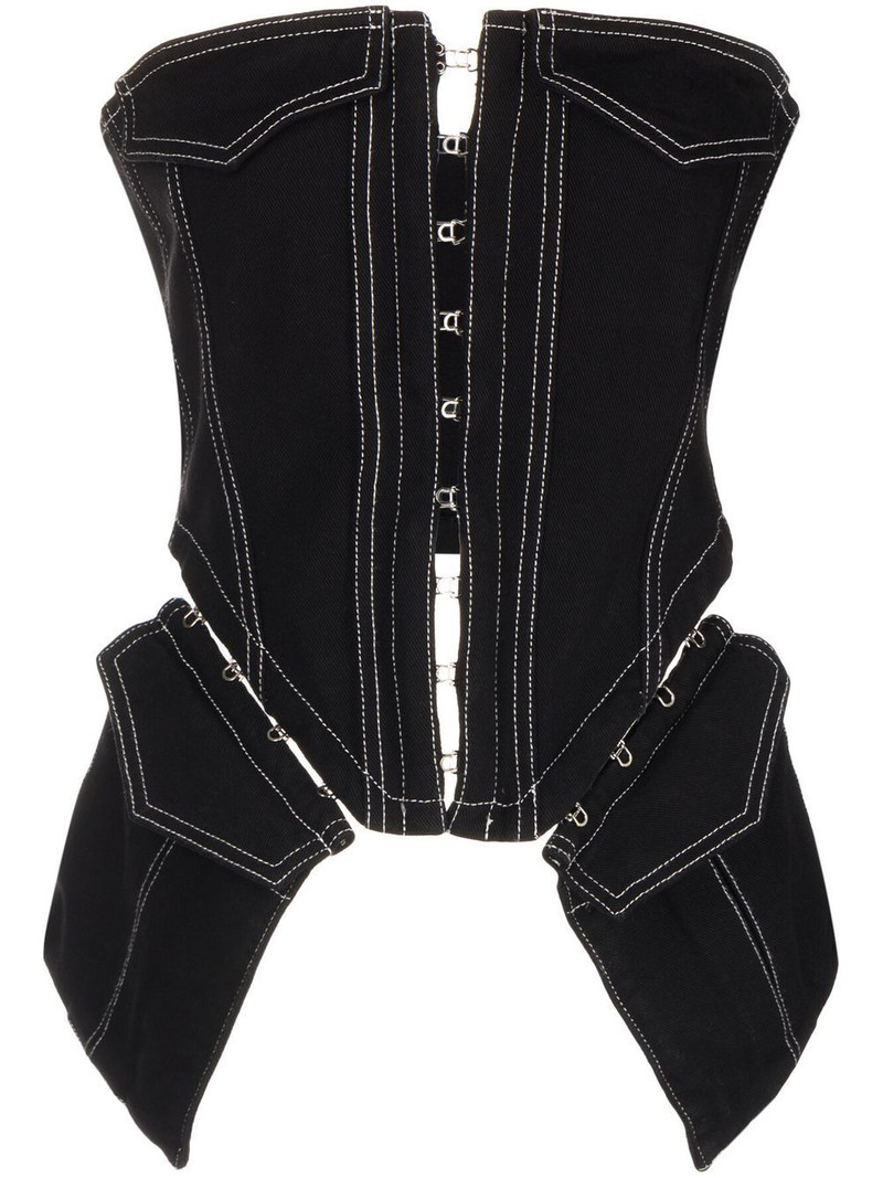 pocket denim corset 1