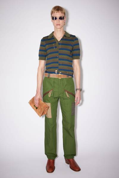 Acne Studios Slim combat trousers - Hunter green/olive green outlook