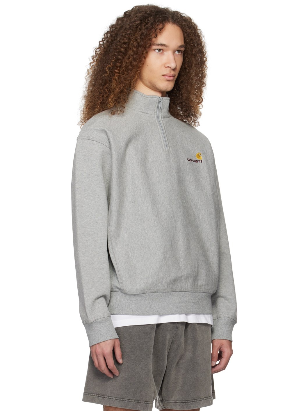 Gray American Script Sweatshirt - 2