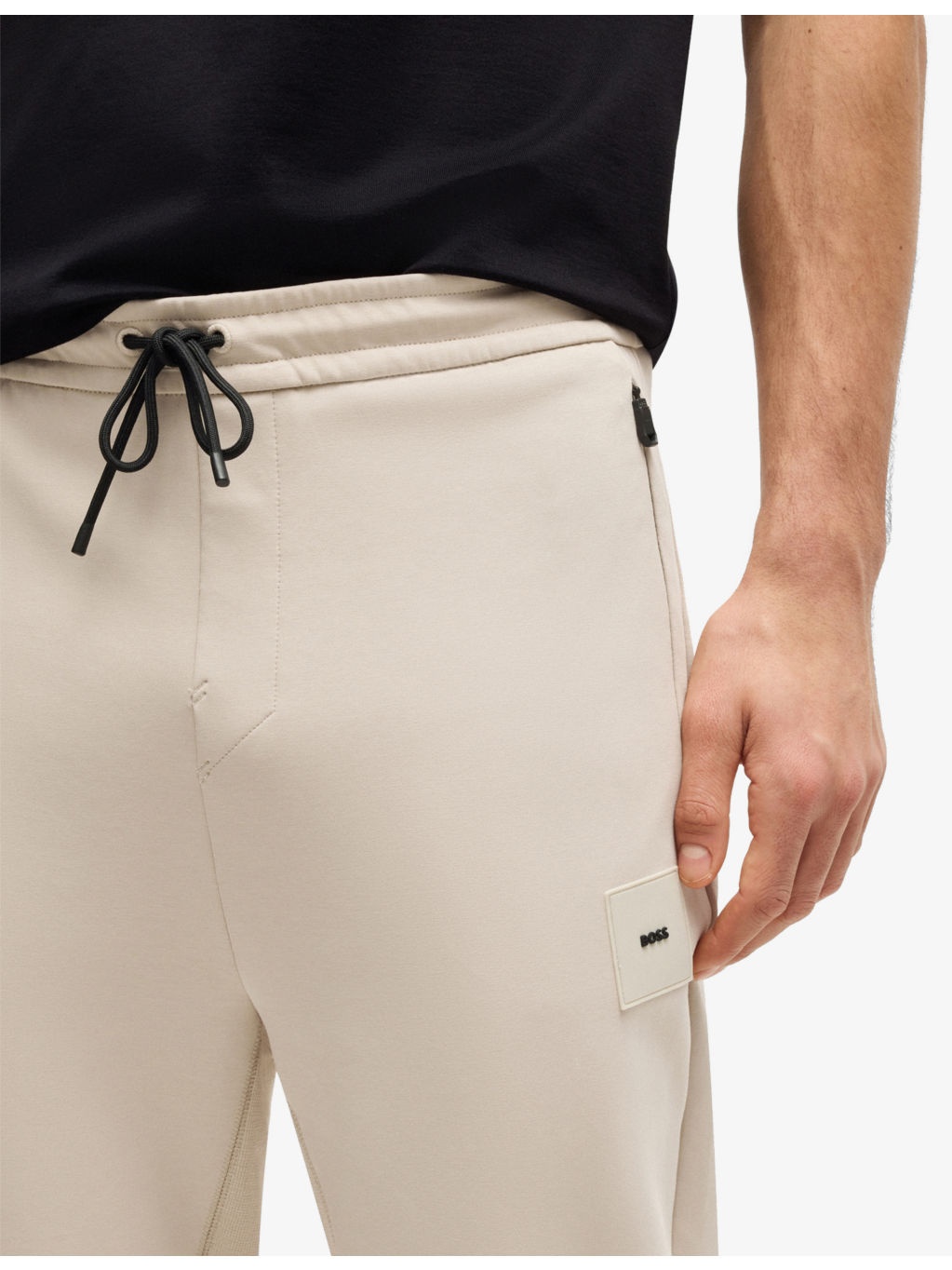 Drawstring-Waist Cotton-Blend Jogging Bottoms - 5