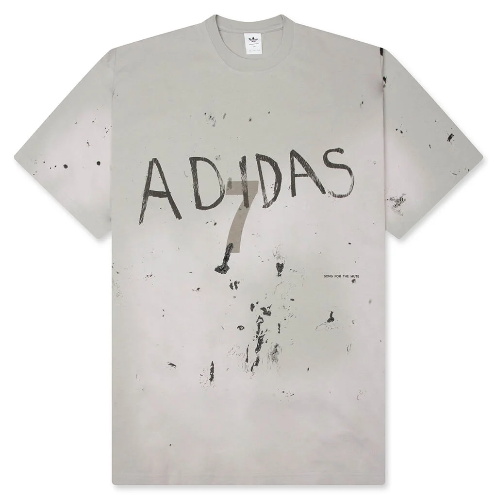 ADIDAS ORIGINALS X SONG FOR THE MUTE 007 SHORT SLEEVE TEE - GREY TWO - 1