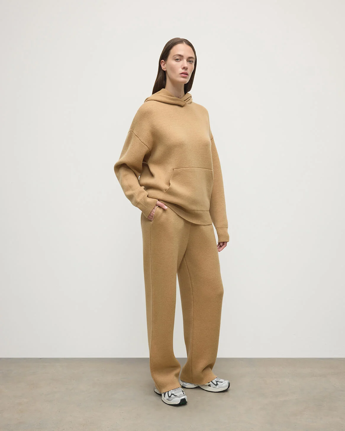 Double-Face Camel Hoodie - 1