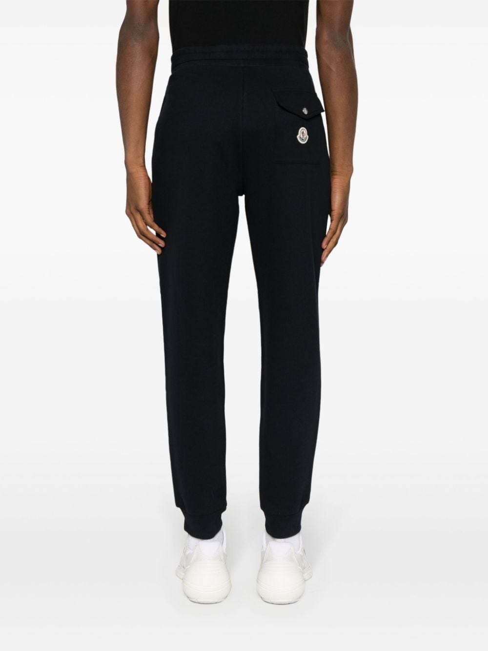 Tricolour Accent cotton track pants - 4