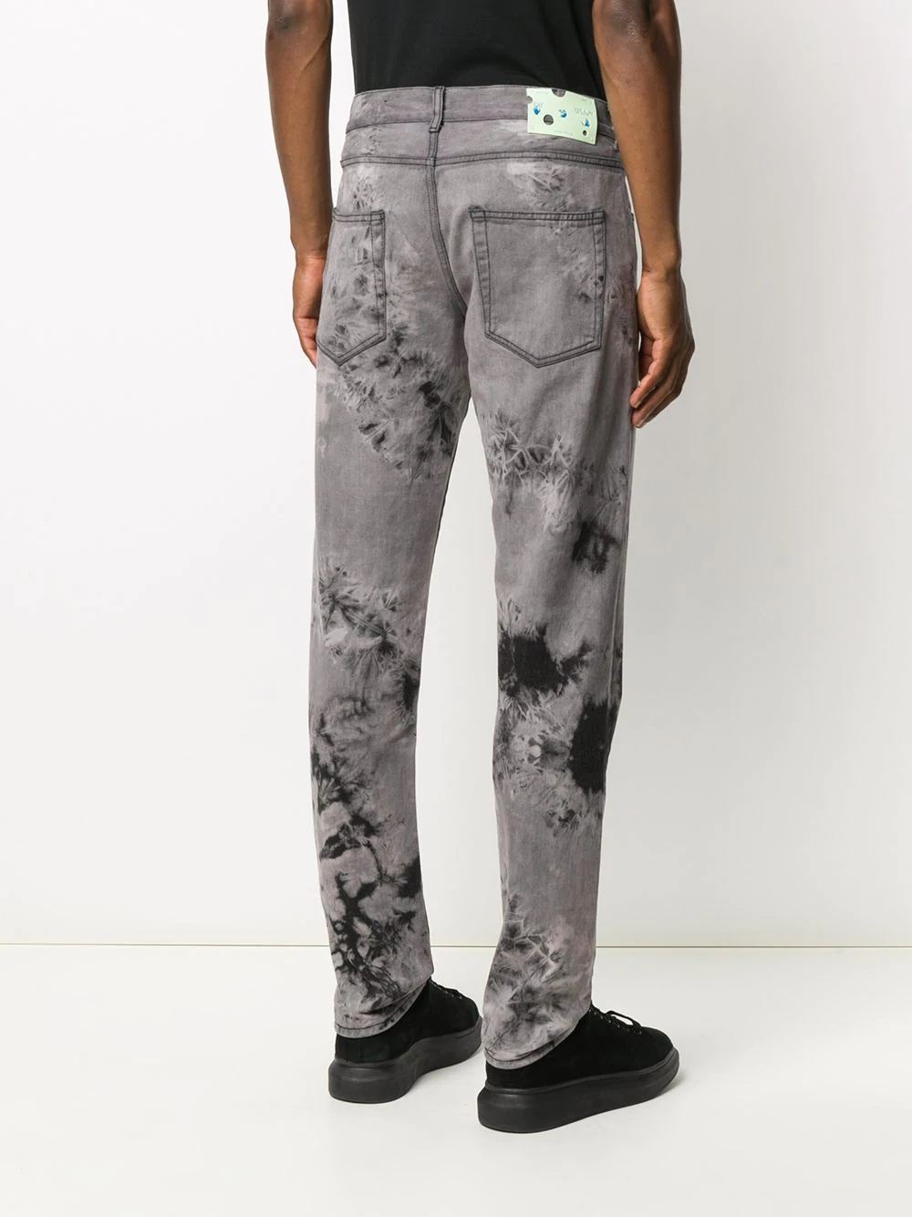  tie-dye straight-leg jeans - 4