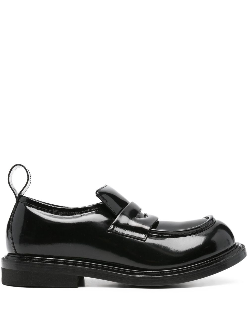 penny-slot leather loafers - 1