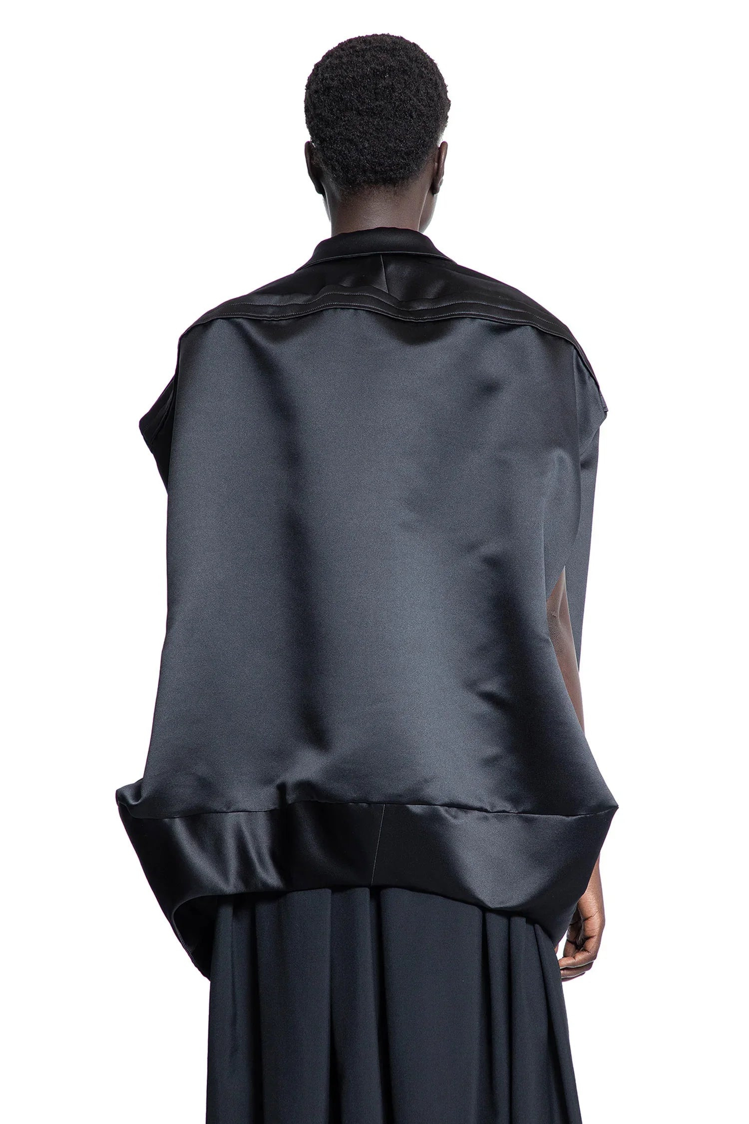 Sculptural-Ladys-Satin-Blazer - 3