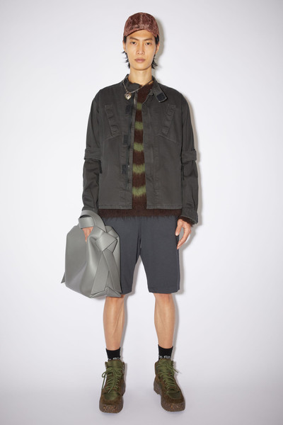 Acne Studios Casual cotton jacket - Anthracite grey outlook