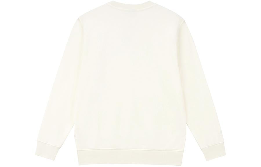 New Balance Logo Pullover Sweatshirt 'White Black' AMT33343-CIC - 3
