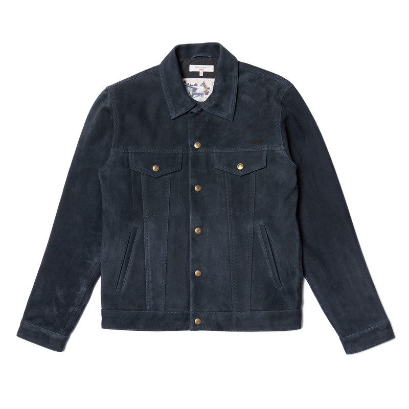 Robby Nubuck Jacket Navy 8