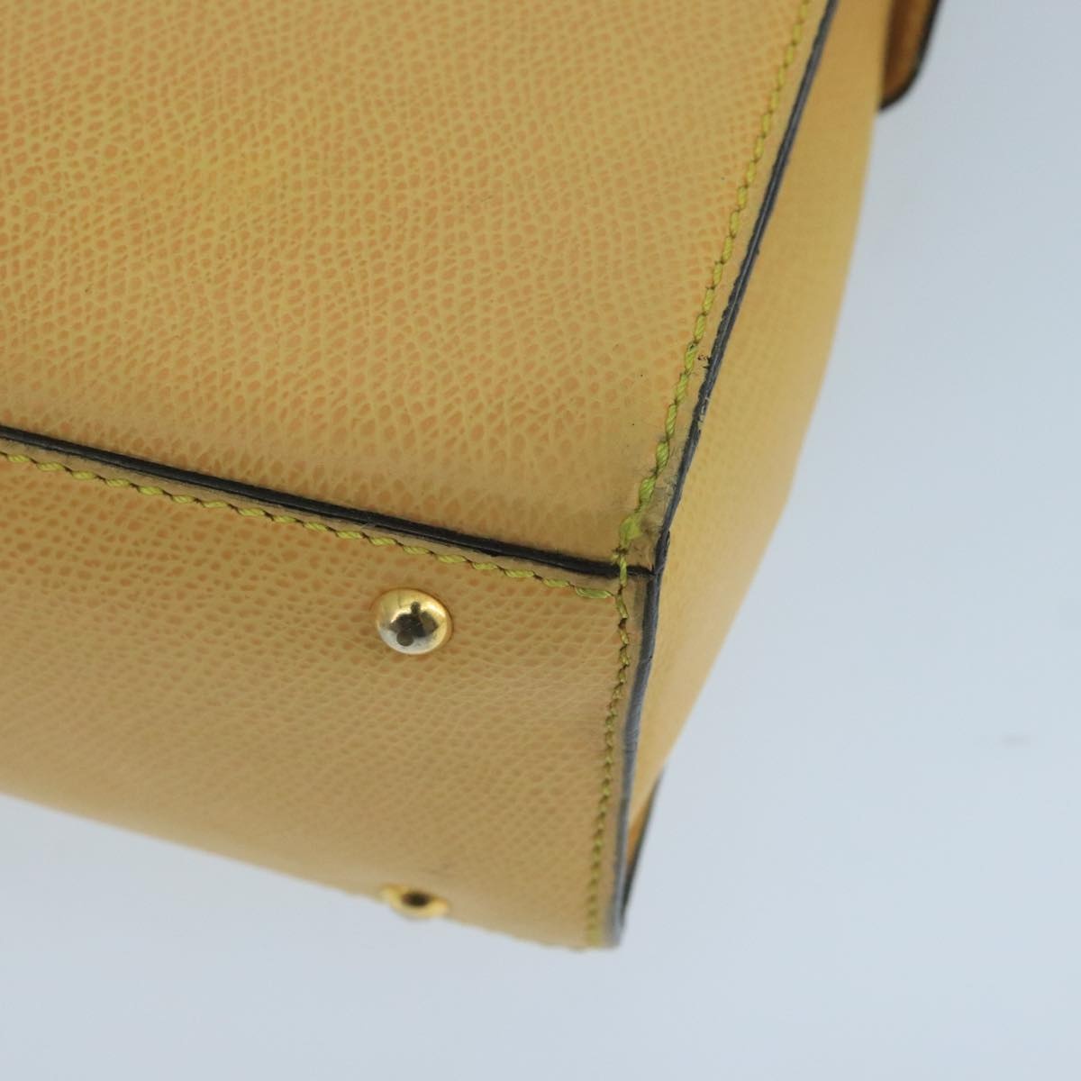 CELINE Hand Bag Leather Yellow Gold - 10