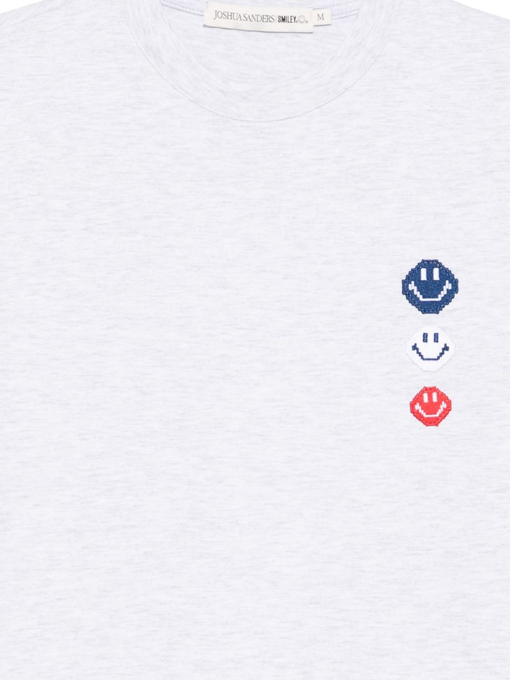 smiley-face embroidered T-shirt - 3