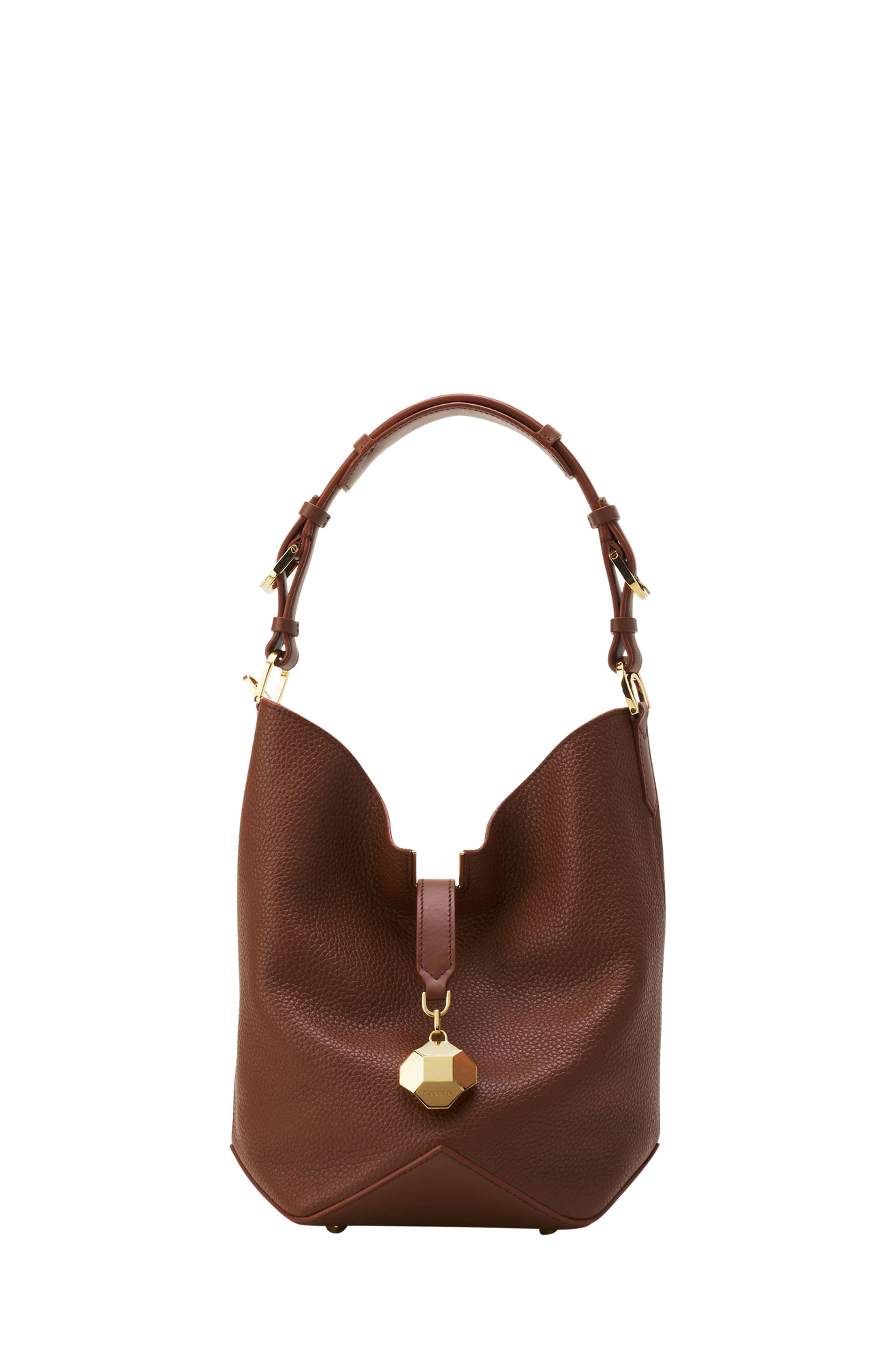 Catch By Lanvin Medium Leather Bucket Bag in Chestnuts at Nordstrom - 1