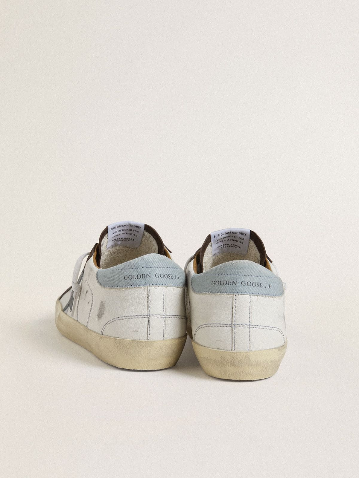 Women’s Super-Star LTD with light blue suede star and light blue canvas heel tab - 4