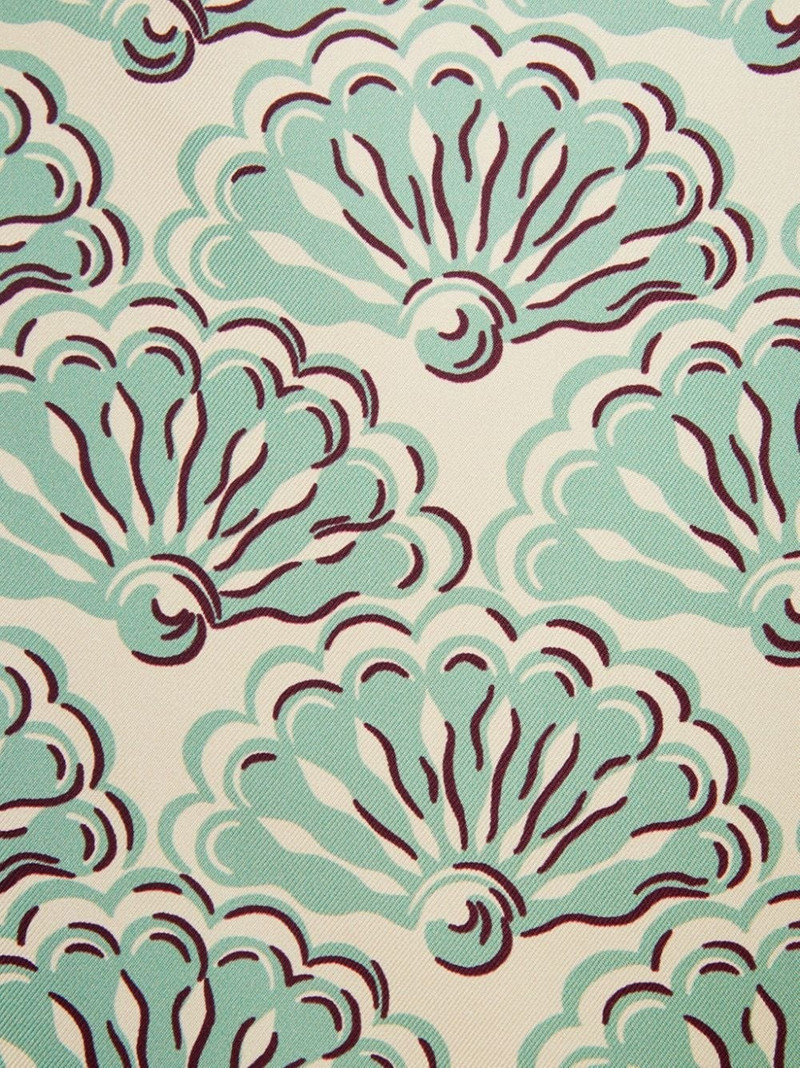 Twirl graphic-print silk top 4