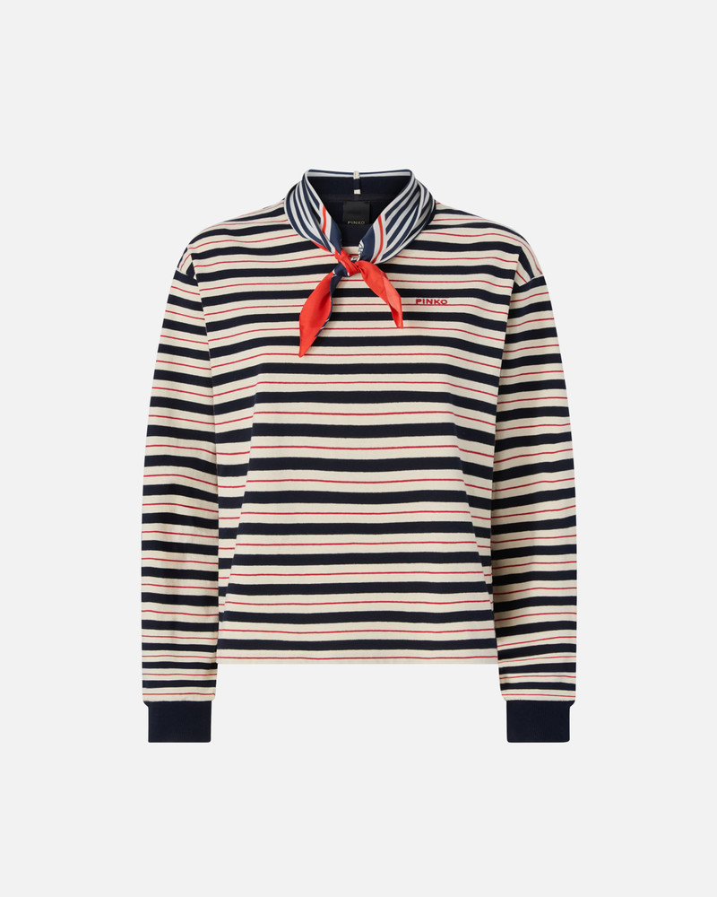 MULTICOLOR STRIPED SHIRT WITH EMBROIDERED DETAIL 1