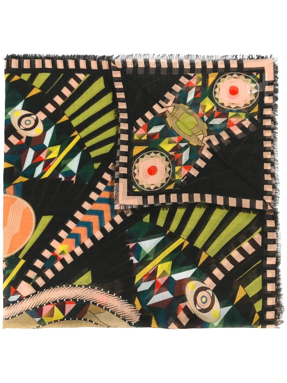 'Crazy Cleopatra' printed scarf - 1
