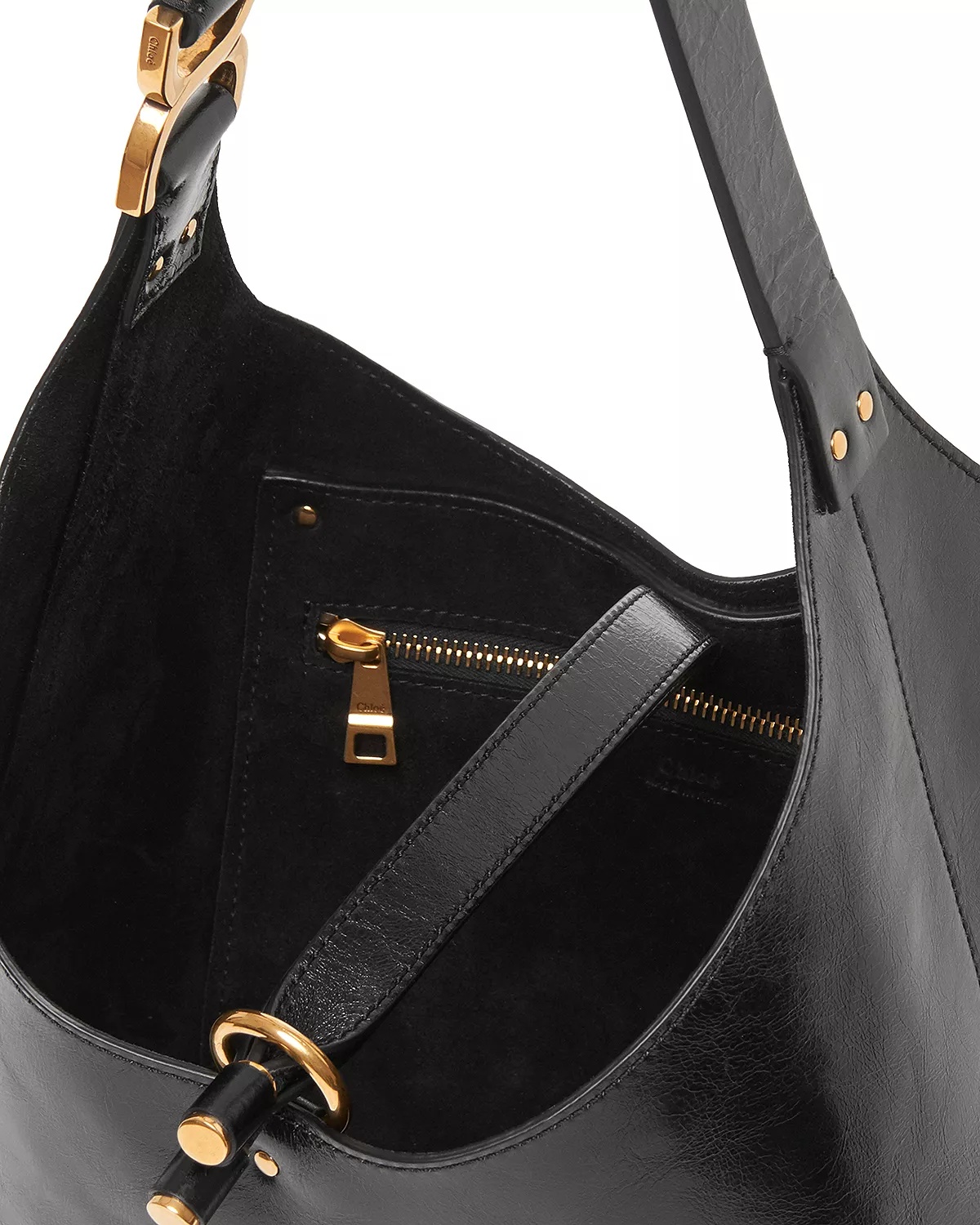 Marcie Small Leather Hobo Bag - 8