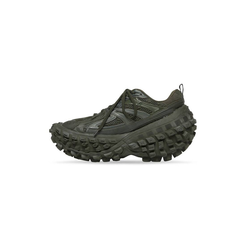 BALENCIAGA Men's Defender Sneaker in Green outlook