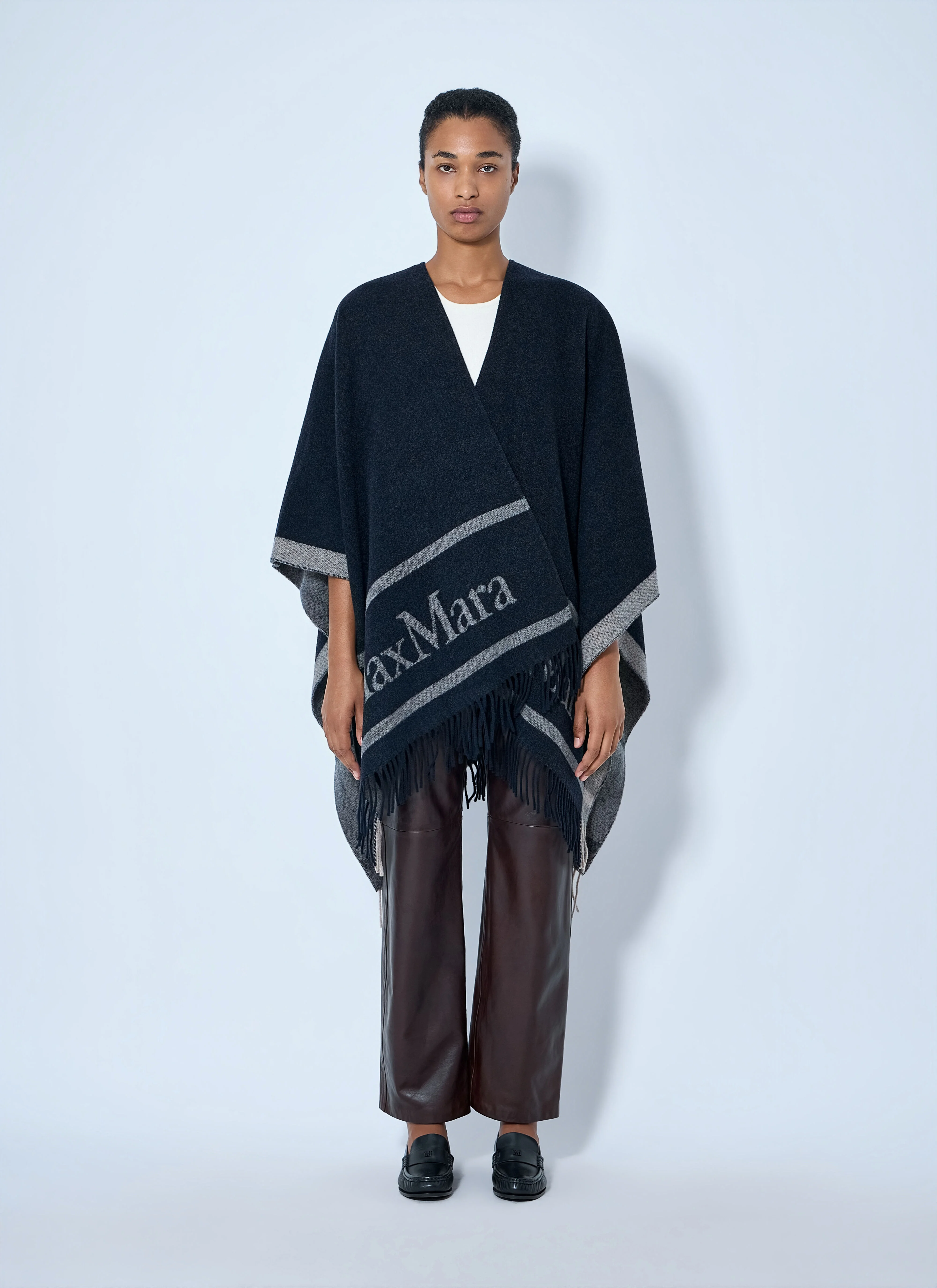 Fringed Wool Wrap - 1
