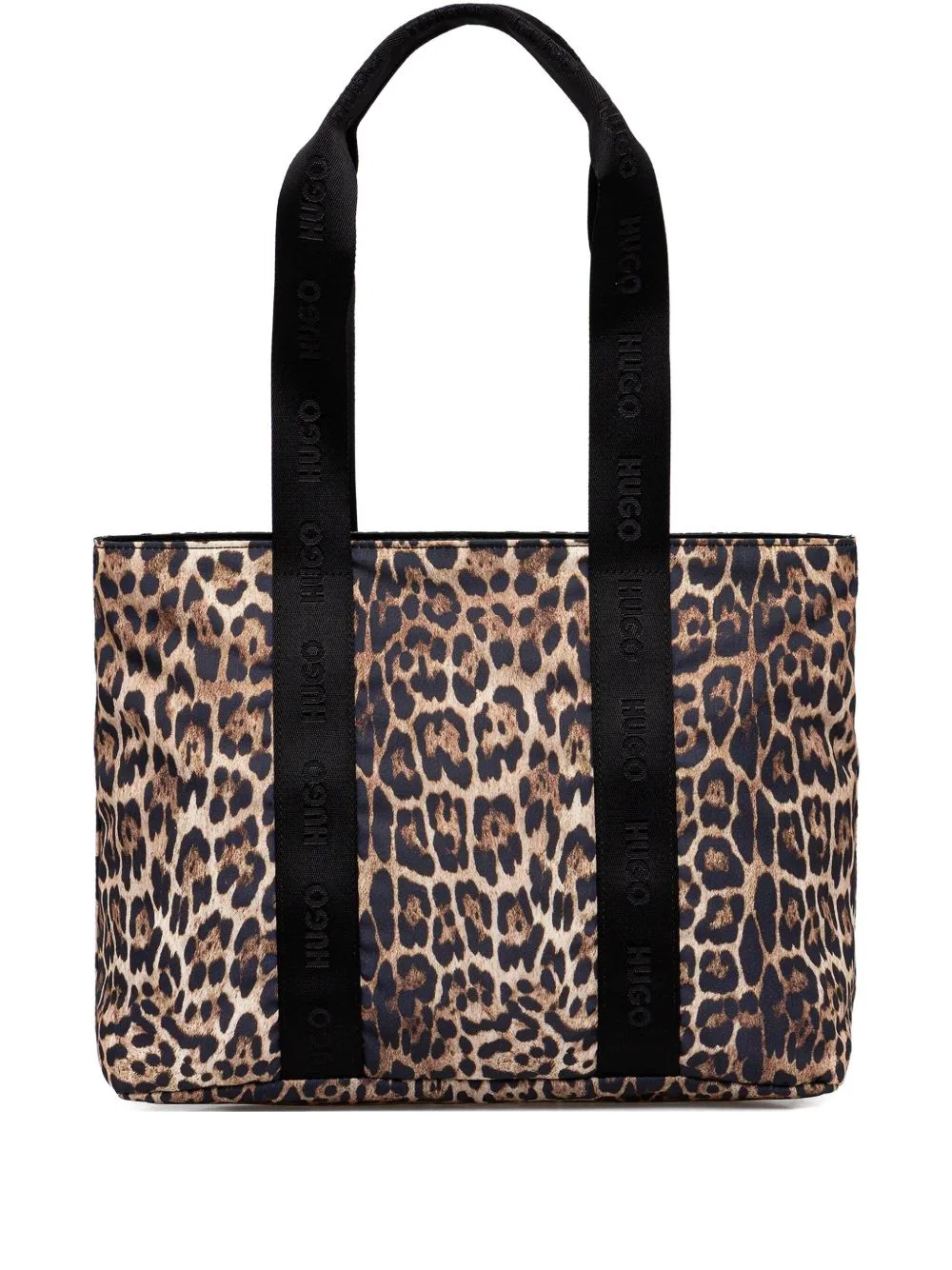 leopard-print tote bag - 1