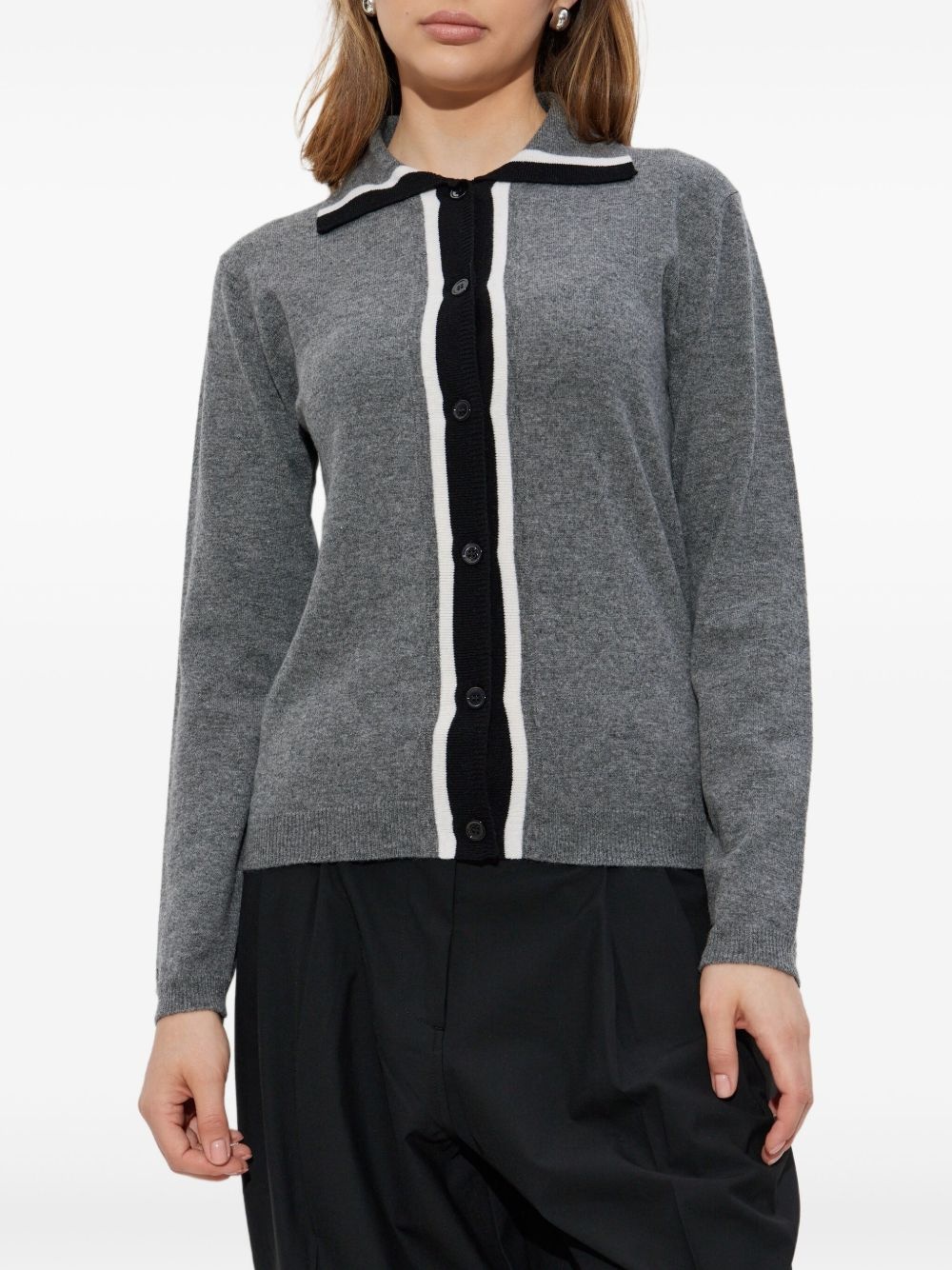 virgin wool cardigan - 3