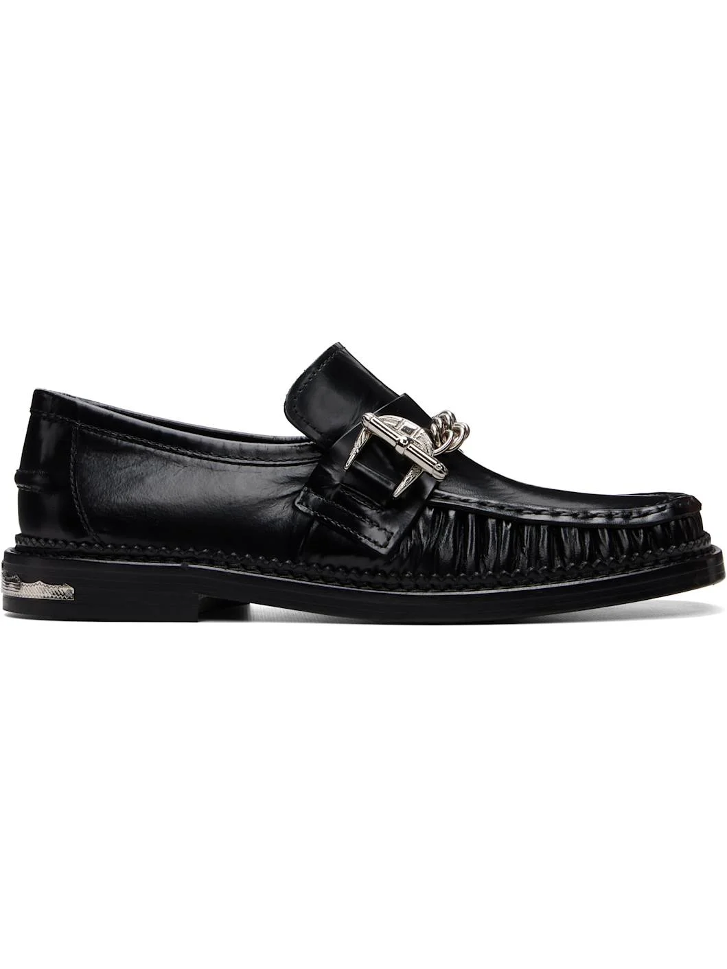 Black AJ1510 Loafers - 1