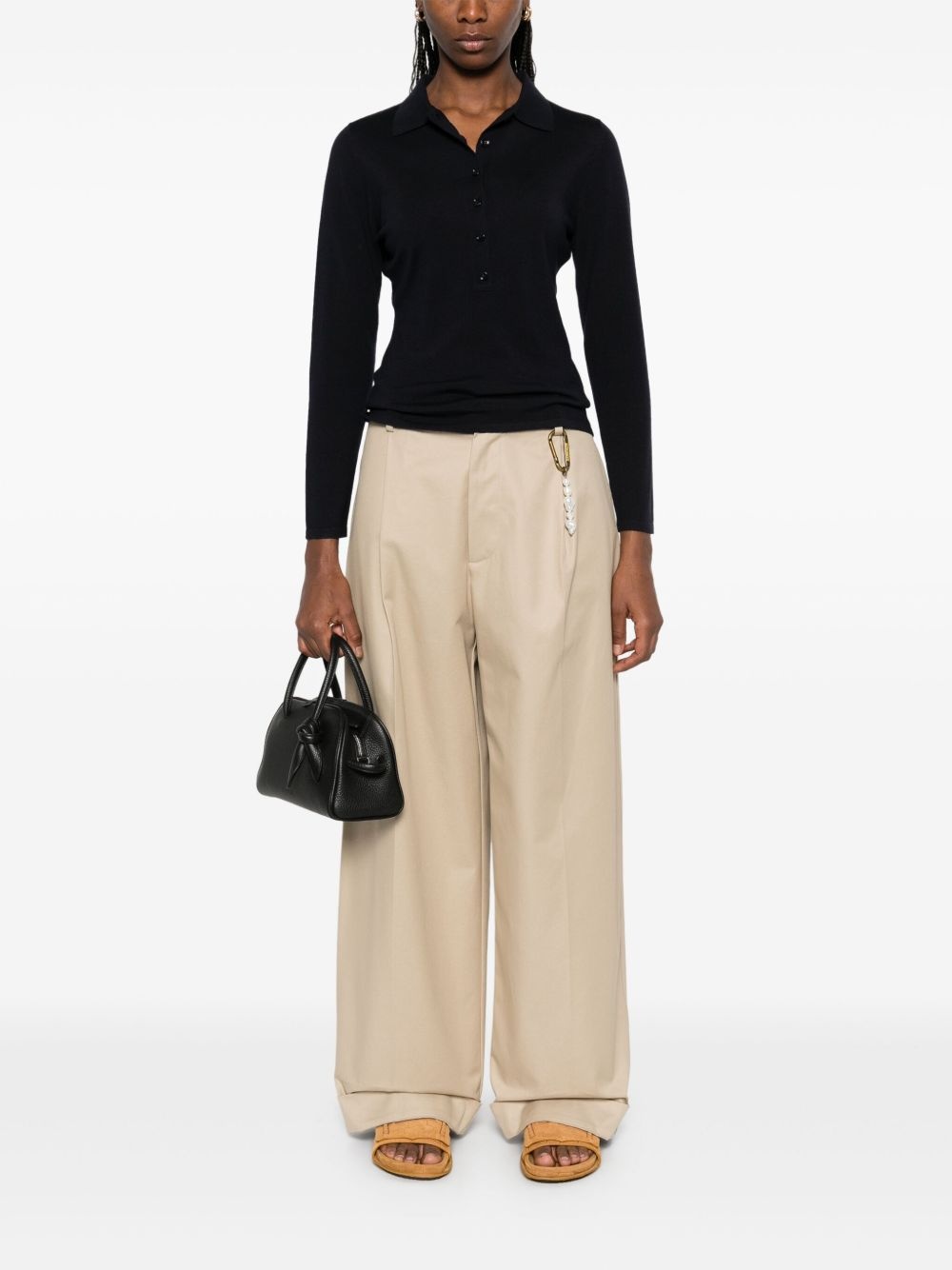 fine-knit polo shirt - 2
