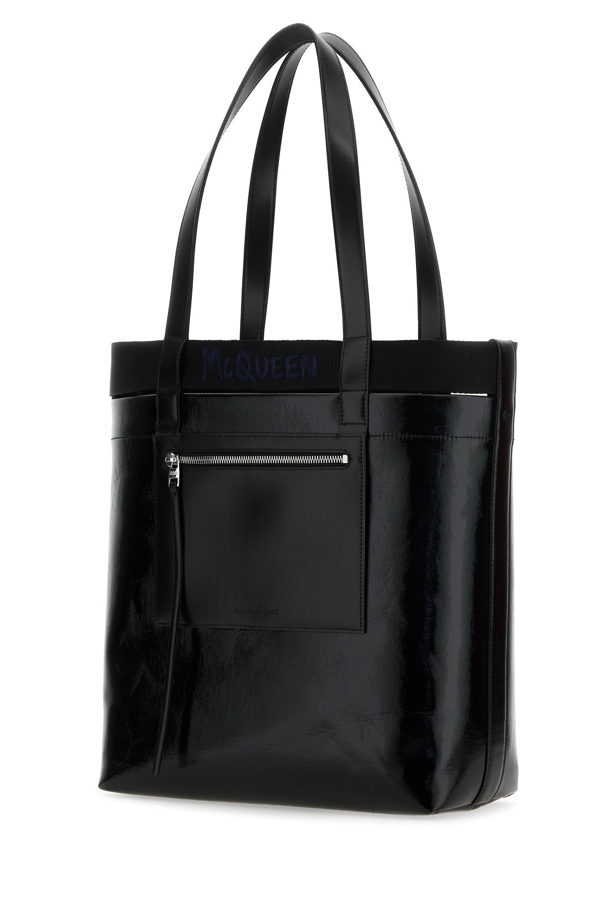Black canvas shopping bag - 2