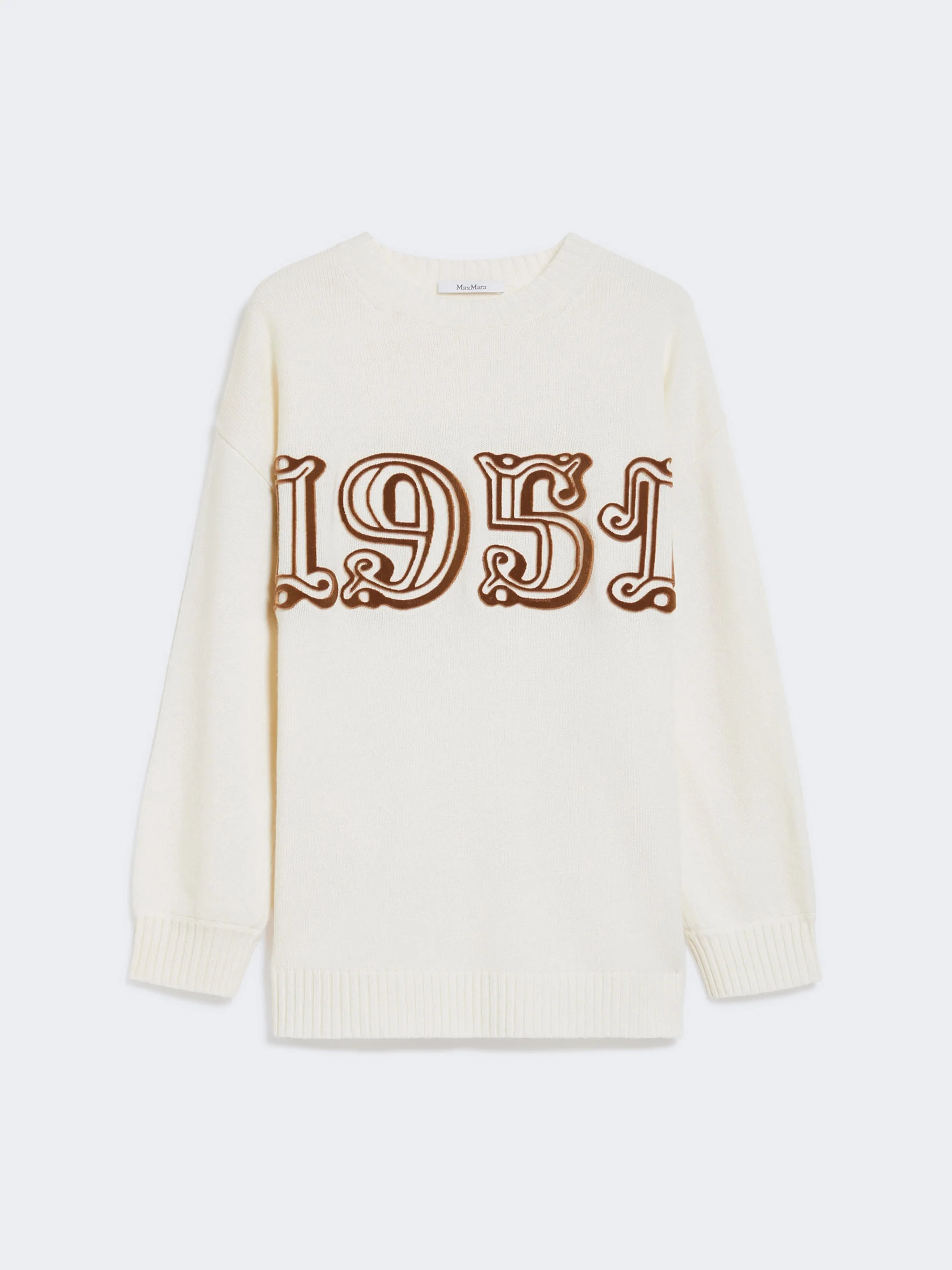 FIDO Wool and cashmere jumper - WHITE - 1