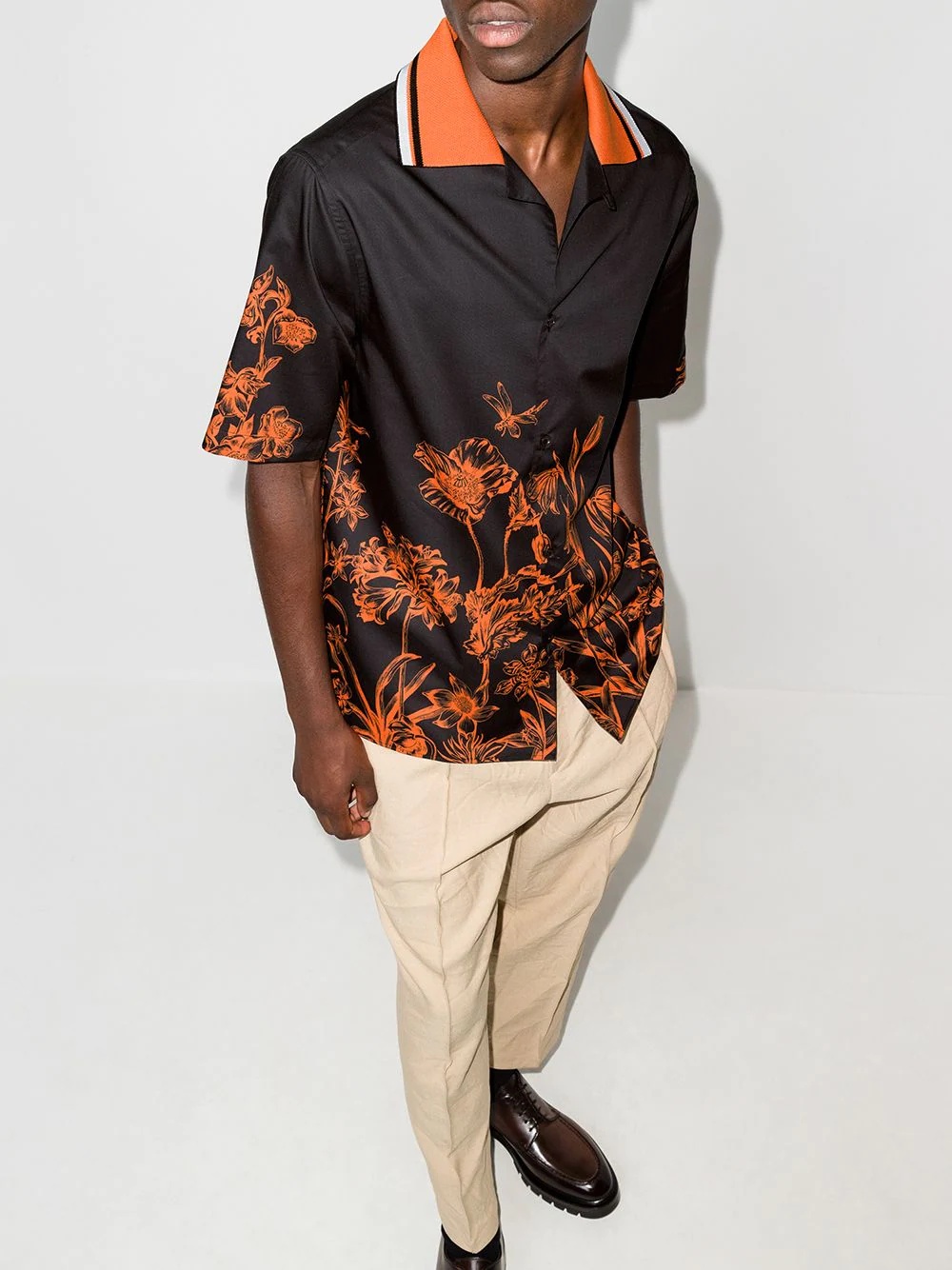 Wildflower-print short-sleeve shirt - 5