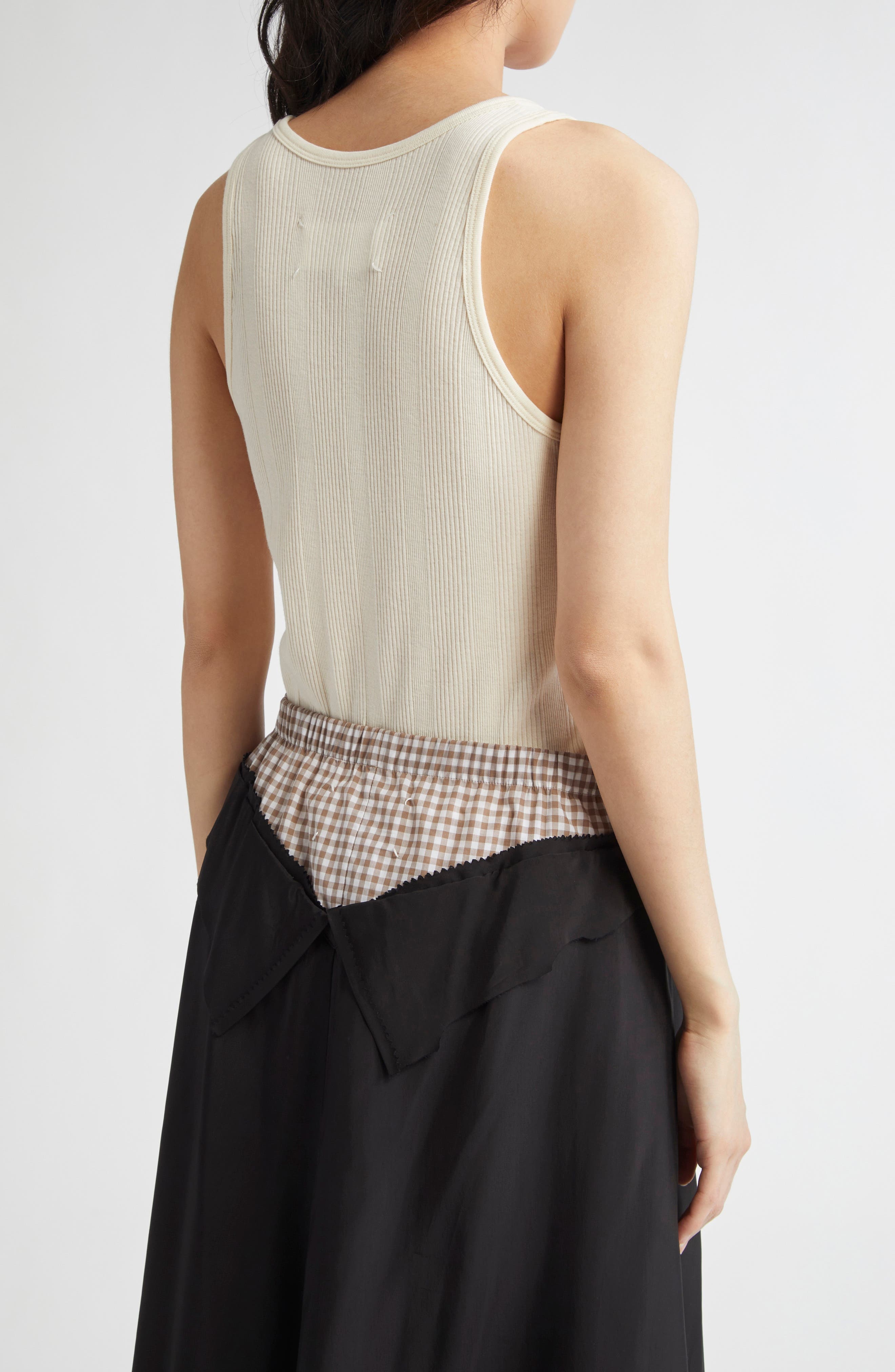 Maison Margiela Rib Tank in Beige at Nordstrom - 3