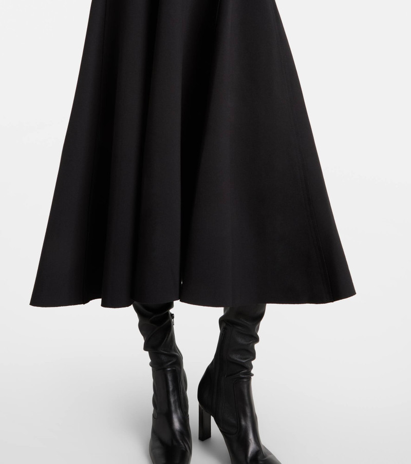 Belted cotton-blend midi dress 6