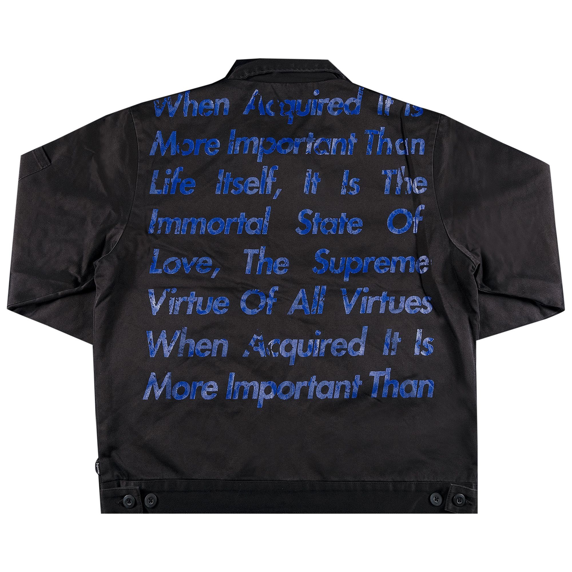 Supreme x Junya Watanabe x Comme des Garçons MAN Printed Work Jacket 'Black' - 2