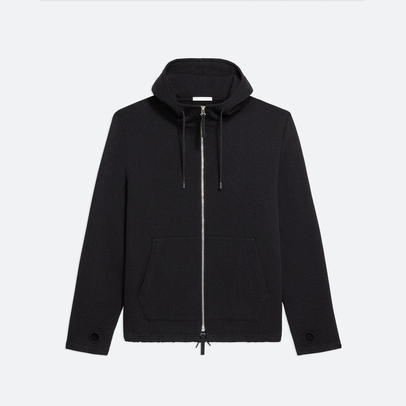 COTTON FLEECE ZIP-UP HOODIE 1