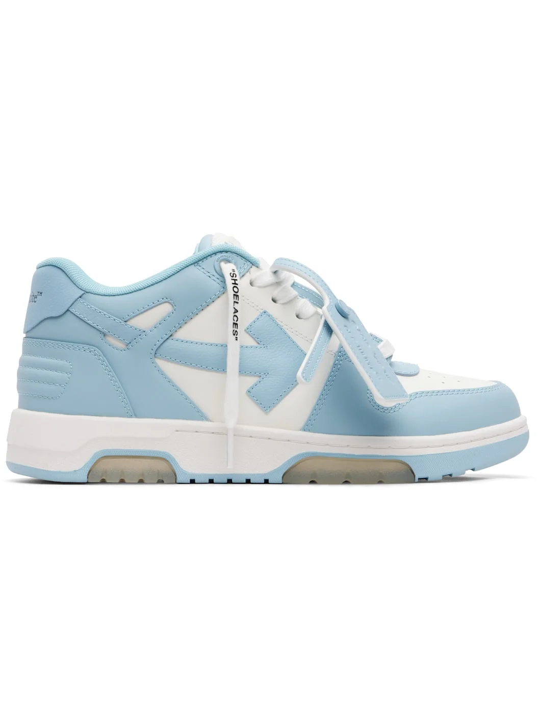 Blue & White 'Out Of Office' Sneakers - 1