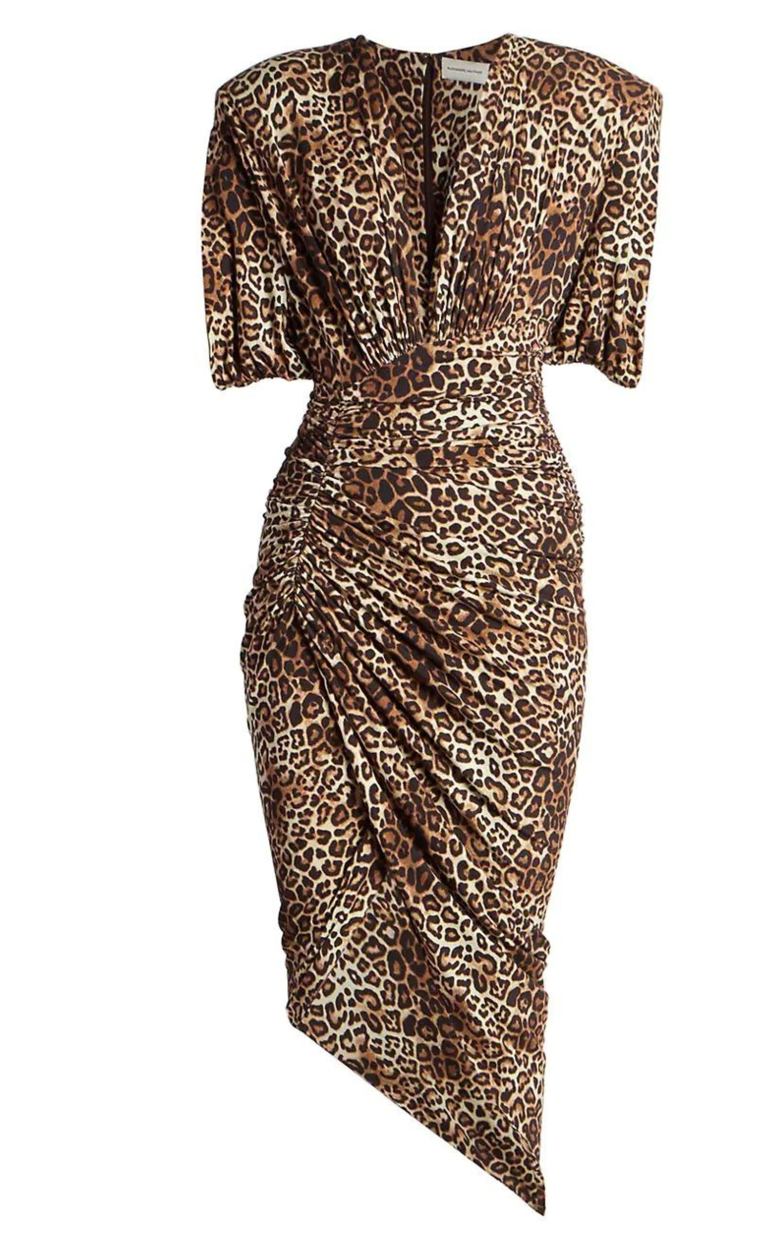 Leopard-print Ruched Dress - 1