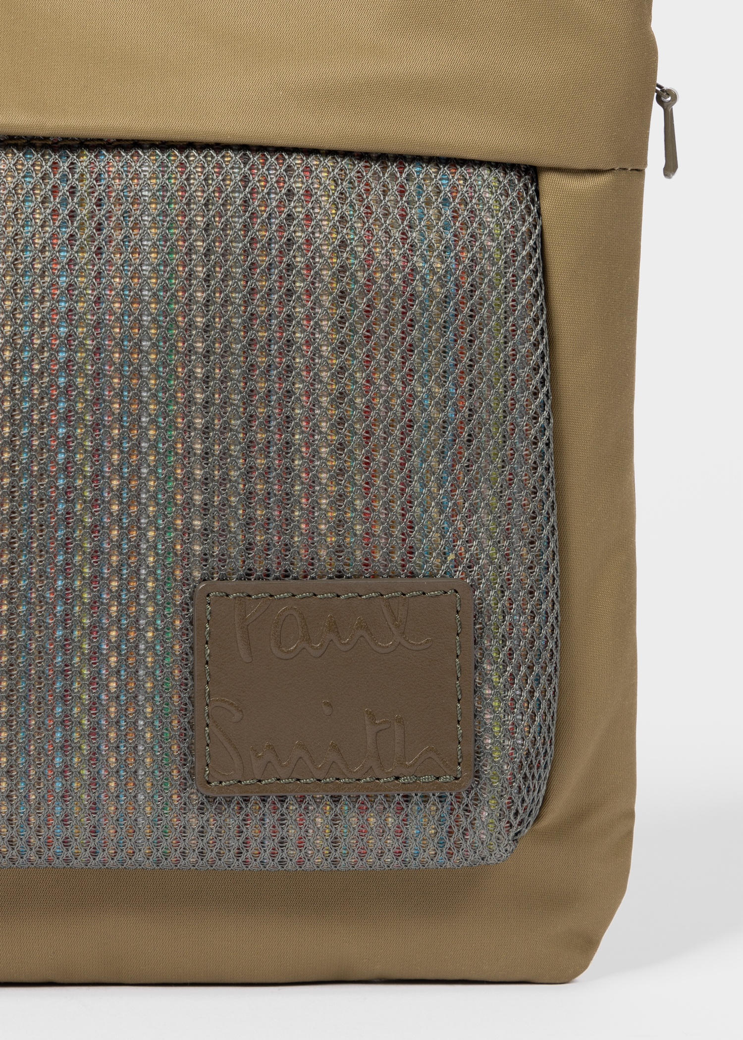 Khaki Nylon Cross-Body Bag - 4