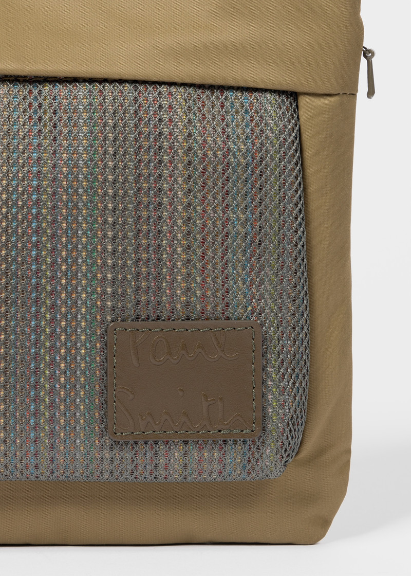 Khaki Nylon Cross-Body Bag 4