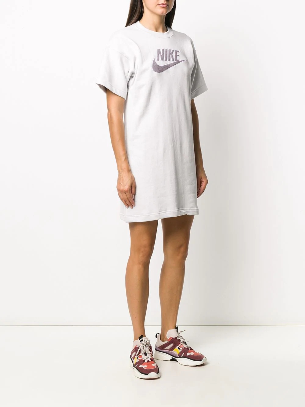 logo print T-shirt dress - 3