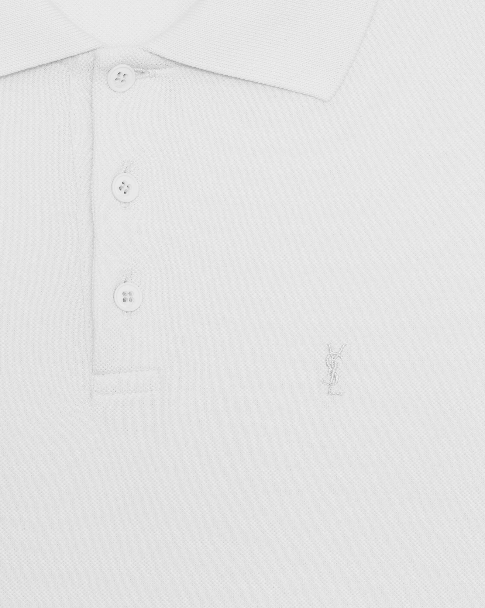 monogram polo shirt in cotton piqué - 3