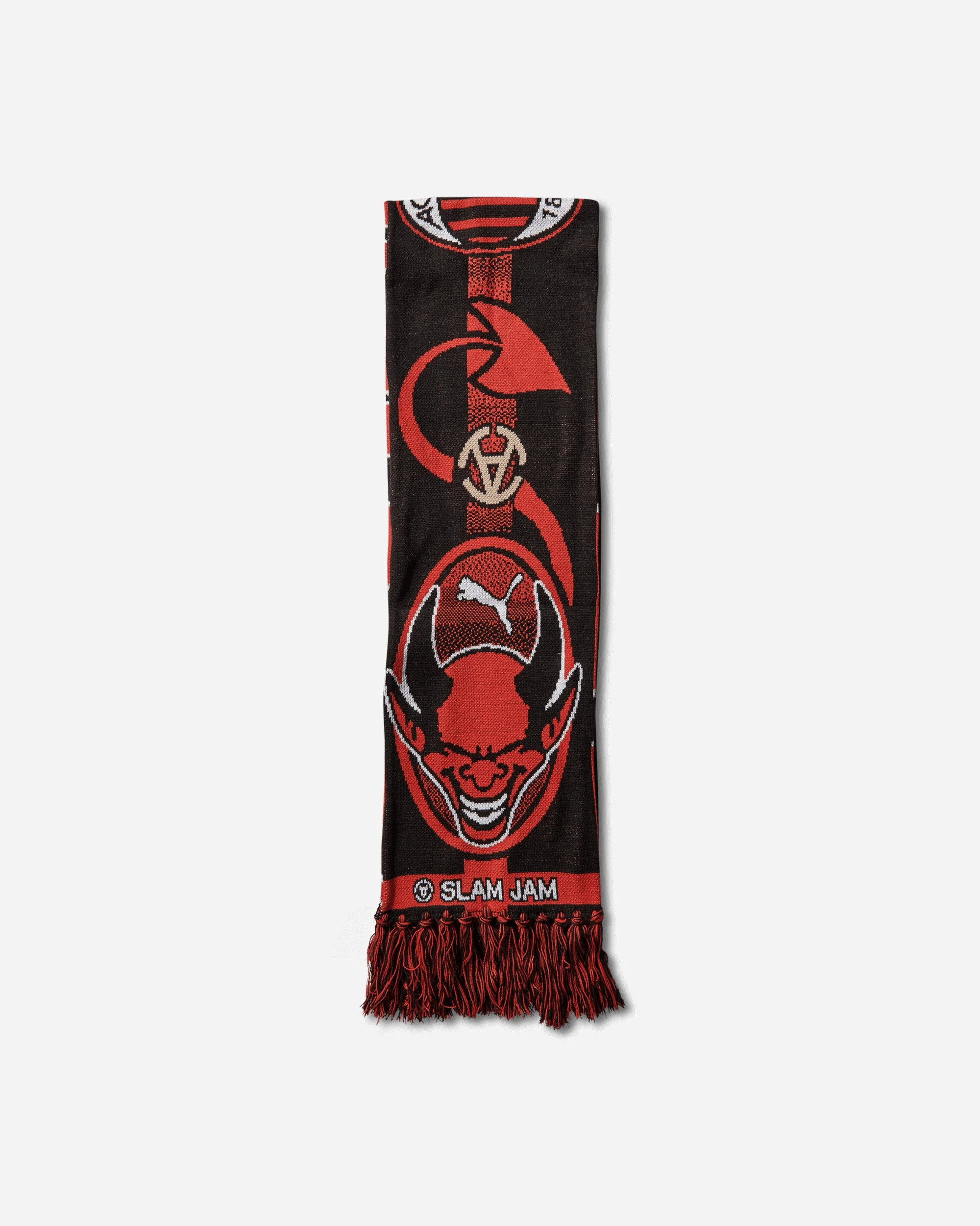 AC Milan x Slam Jam Scarf Black / For All Time Red - 1