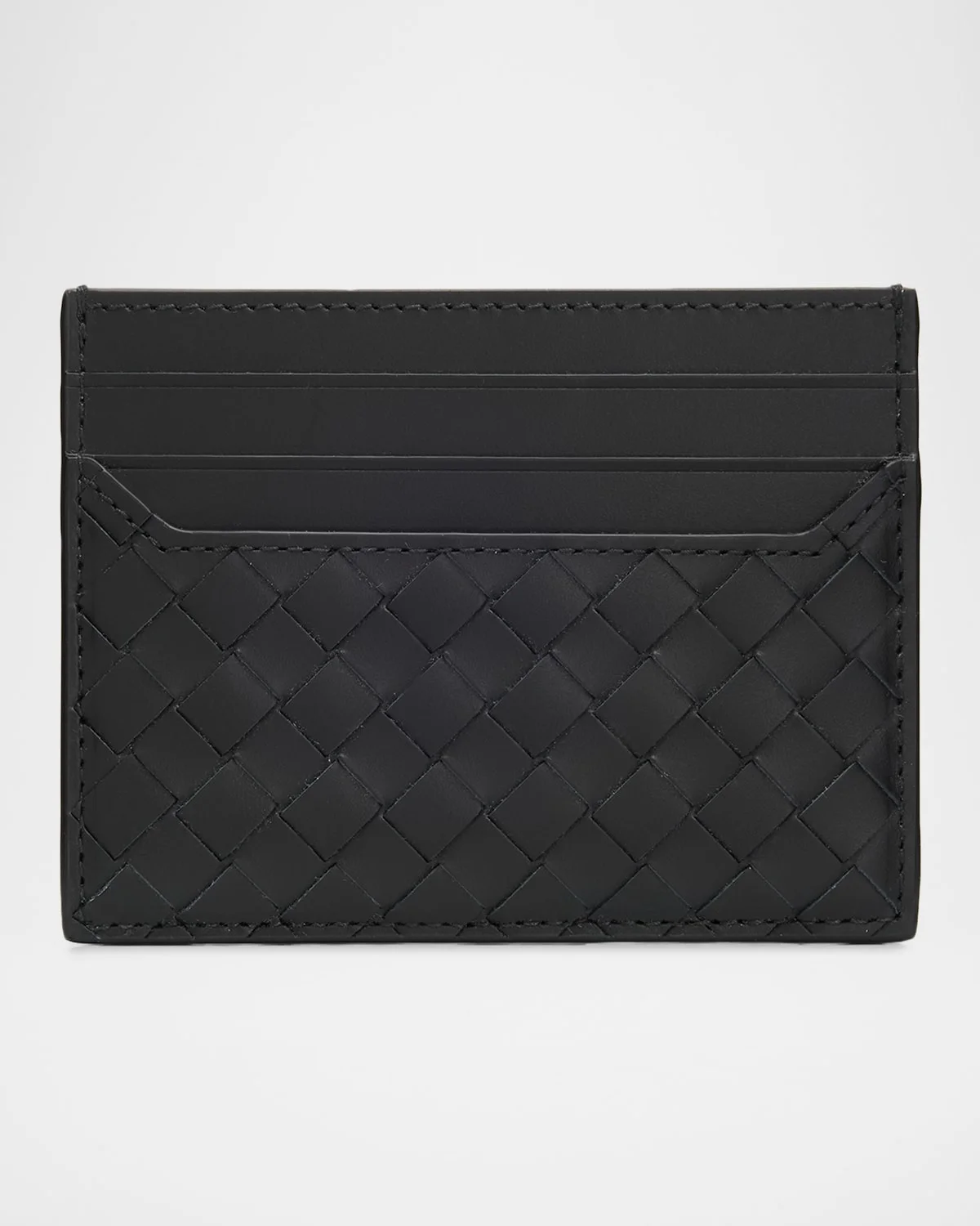 Men's Intrecciato Piccolo Leather Card Holder - 1