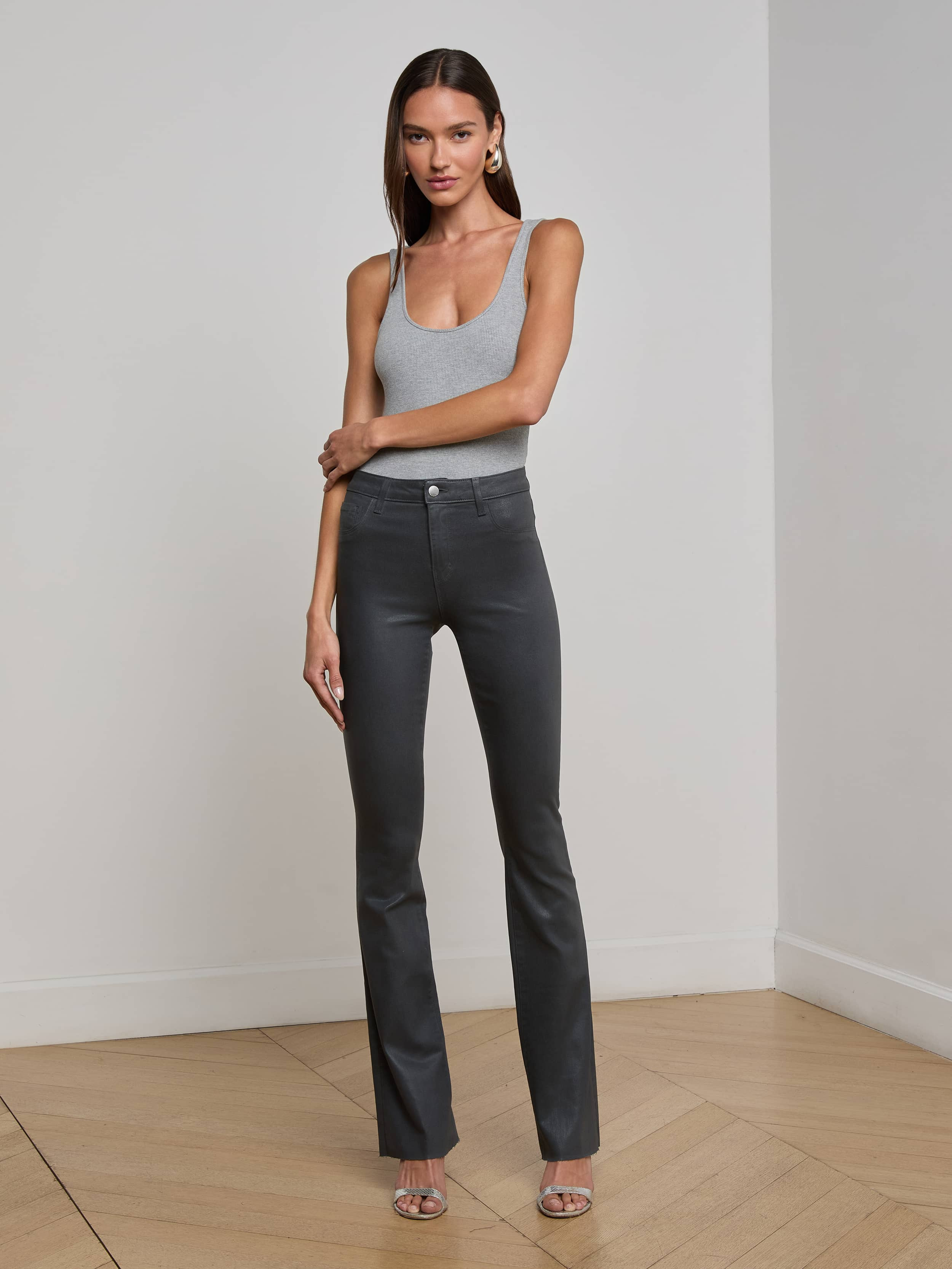 Ruth Coated Straight-Leg Jean - 2