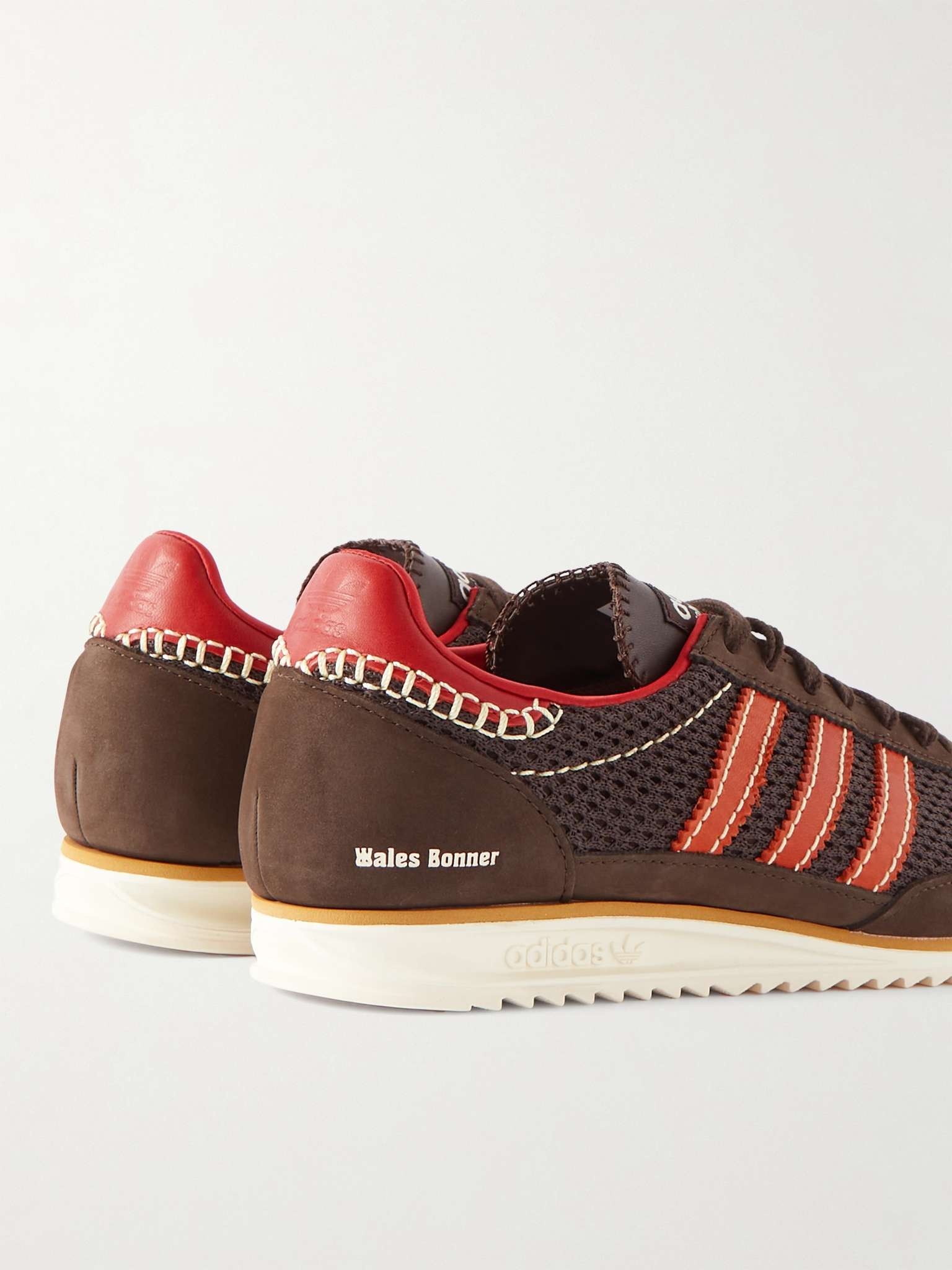 + Wales Bonner SL72 Suede and Mesh Sneakers - 5