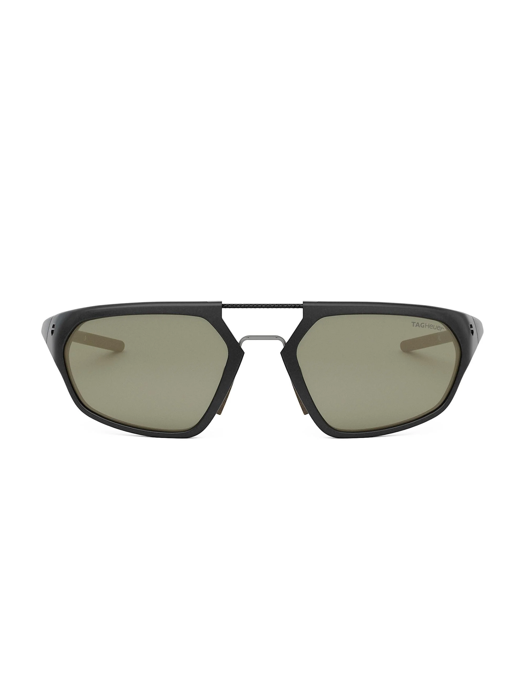 Men's Line 55MM Geometric Sunglasses - Green Black - 1